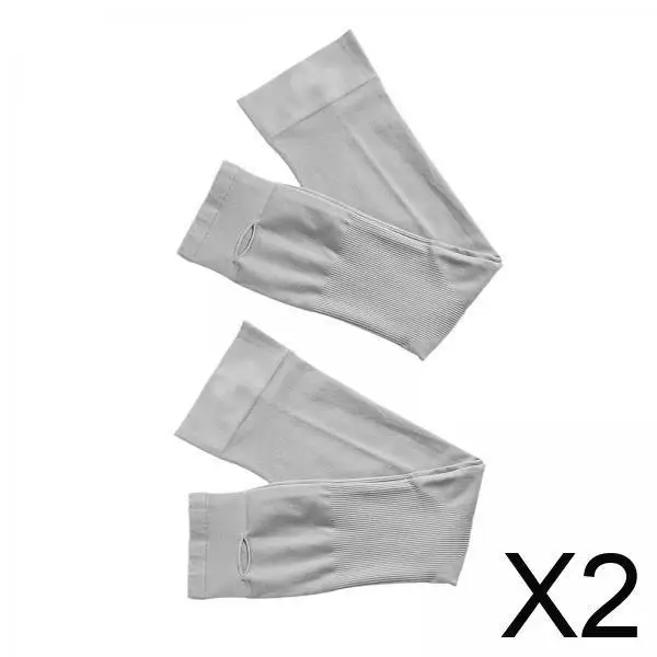 

2x Cooling Arm Sun Protection Sleeve Long Gloves Breathable Arm Covers for Women Men for Running Sports