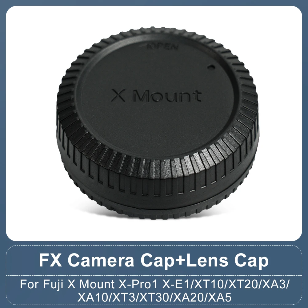 Camera Front Cap Body Cap Rear Lens Cap for Fuji X Mount X-Pro 1 X-E1 XT10 XT20 XA3 XA10 XT3 XT30 XA20 XA5 Cap Cover Protector