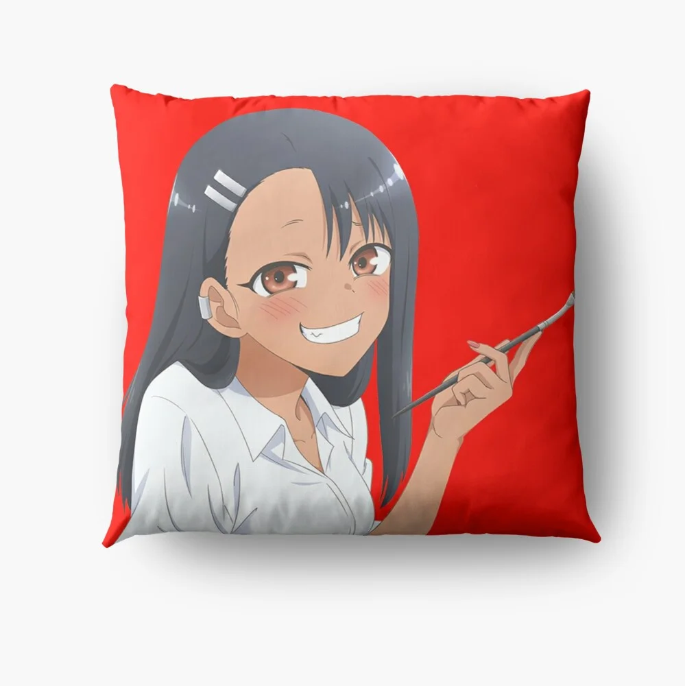 Don't Toy with Me Miss Nagatoro / Ijiranaide Nagatoro San Nagatoro Adaptation Bed Home Decor Pillow Case Cushion Cover Gifts