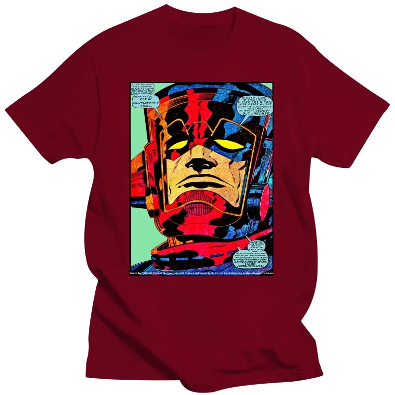 Galactus Silver Surfer Man T-Shirt Summer O-Neck Brand Clothing Cotton XS-3XL TShirt Men Short Sleeve Hip Hop Tee Shirt Homme