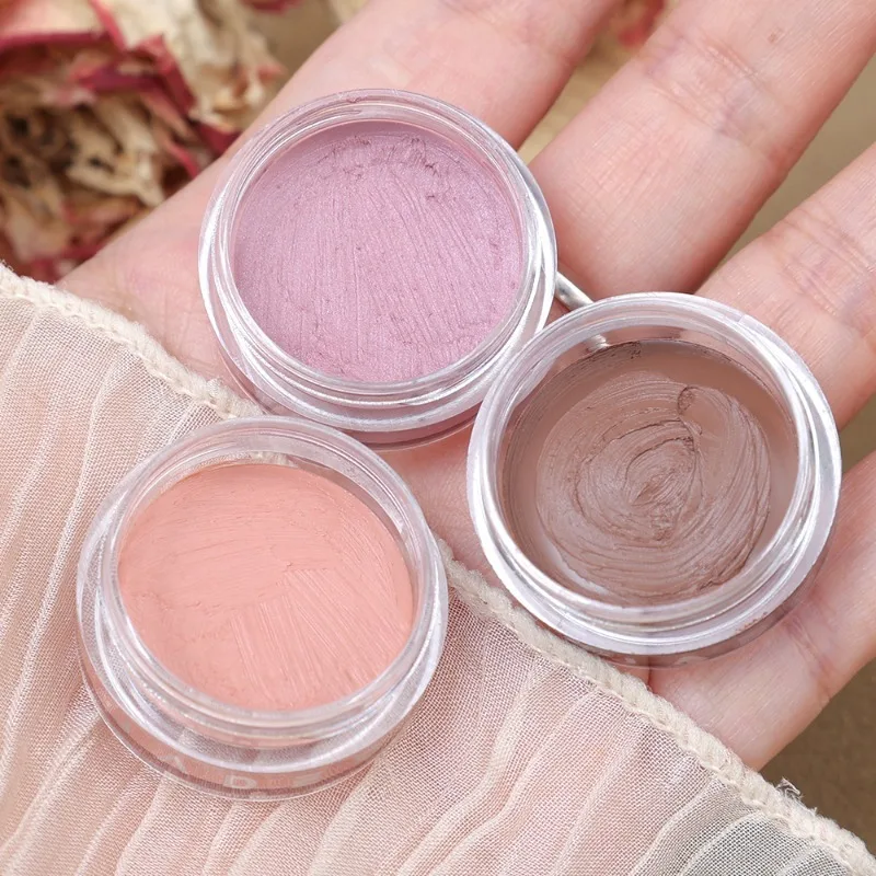 Waterproof Matte Eyeshadow Cream Natural Nude Pink Brown Glitter Eyeshadow Cream Lasting Contouring Pigment Eyes Makeup Cosmetic