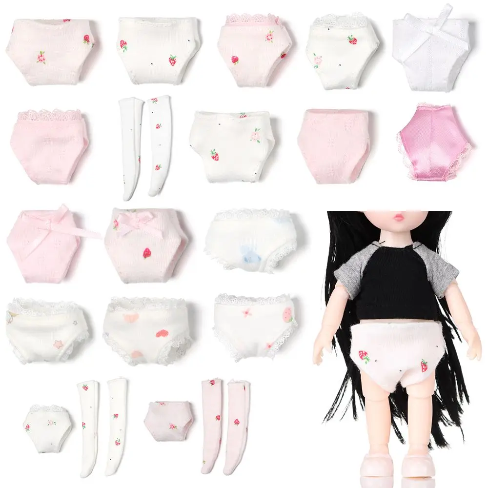 New Accessories 1/12 Fashion 1/11 Doll Panties BJD Doll Underwear DIY Doll Clothes Doll Cotton Socks