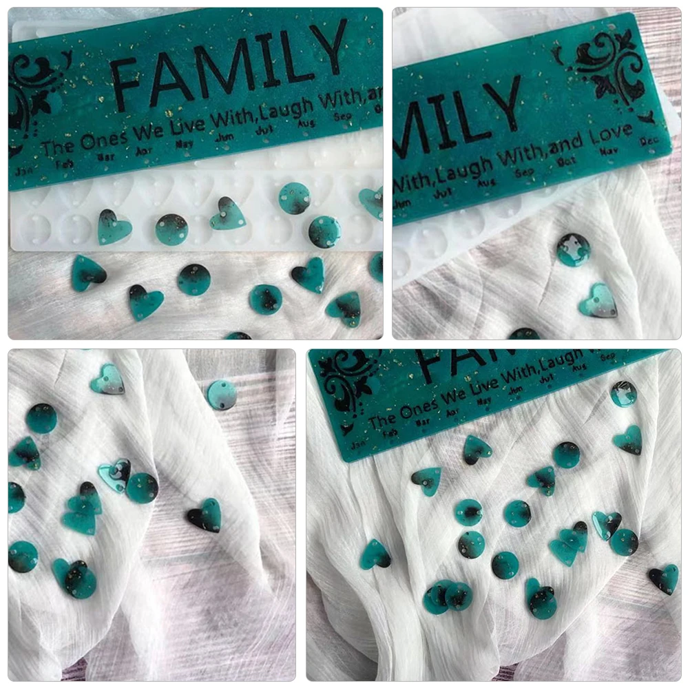 

Силиконовая форма, подвесная бирка, декор для литья, прочная милая форма для подвески «сделай сам», инструмент для рукоделия, прозрачная форма для мыла с гайками