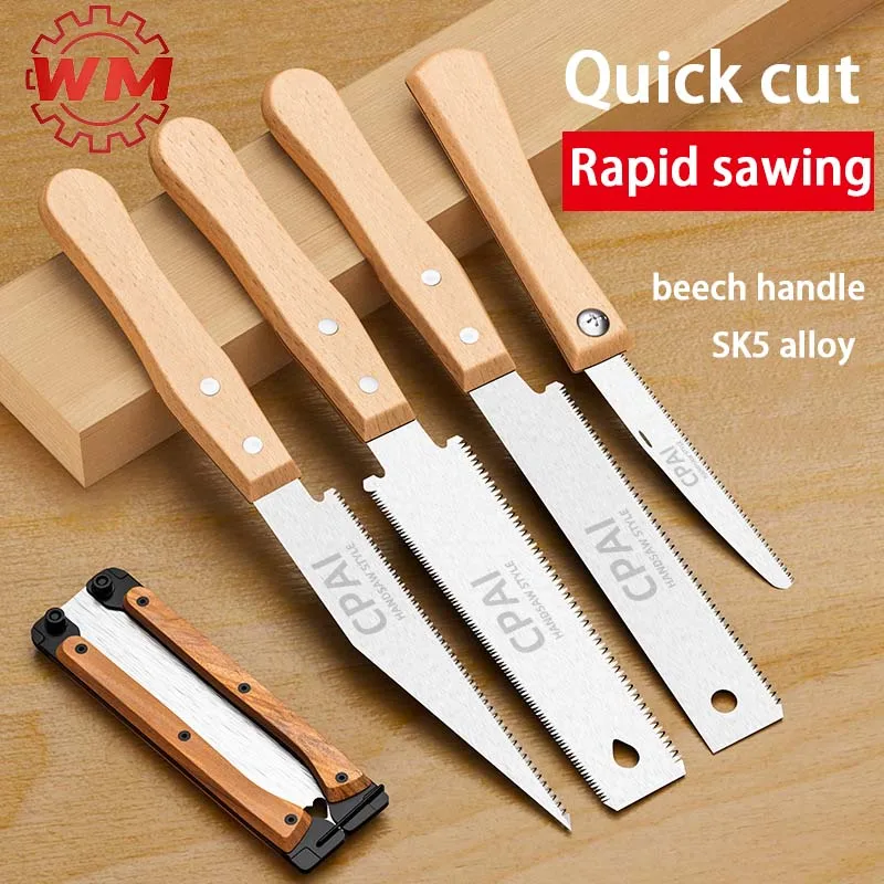 

Saw, household, small, handheld, woodworking saw, hand saw, double-sided saw, tree artifact, dedicated, cutting, fine teeth