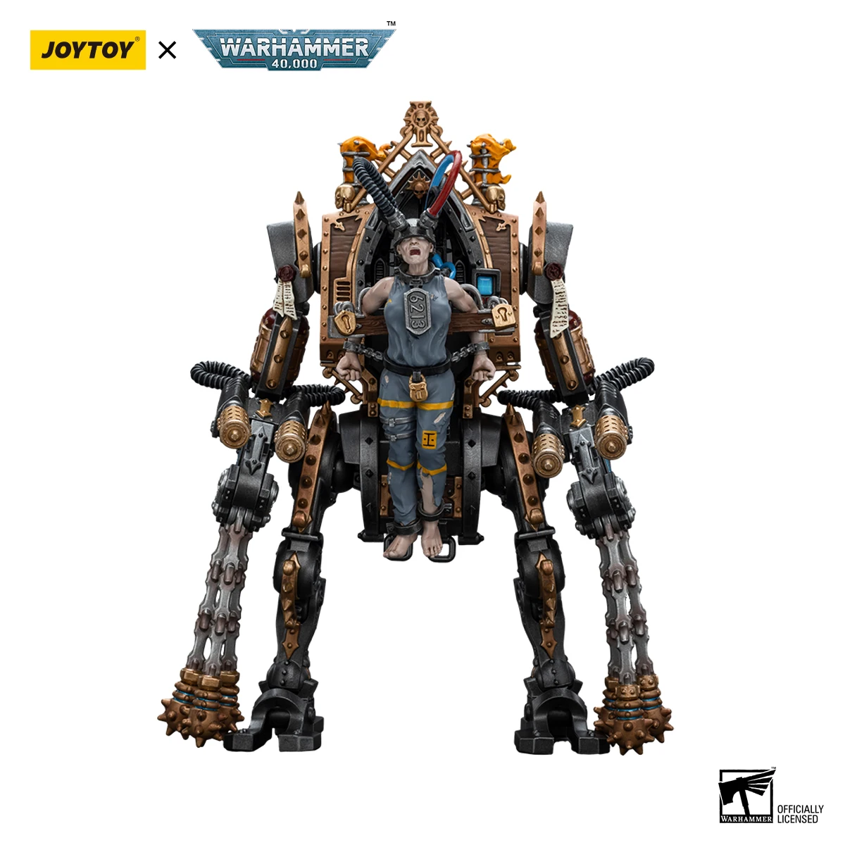 

JOYTOY Warhammer 40k 1/18 Action Figures Mecha Anime 24cm Adepta Sororitas Penitent Engine with Penitent Flails Mecha Model