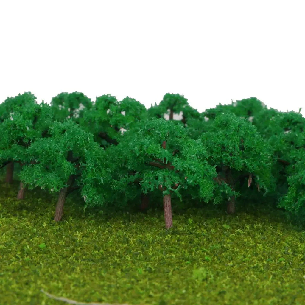 25 modello Tree Railway Park Architecture Street Diorama Wargame Scenery 1:300