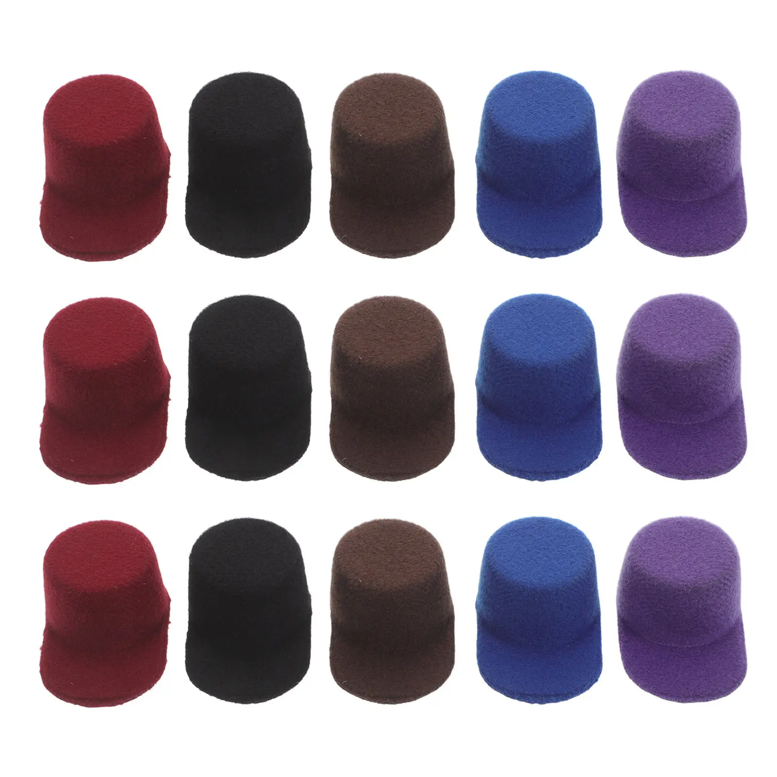 

15Pcs Mini Baseball Caps for Soft Matte Eva Tiny Craft Hats for Dollhouse Photo Props Miniature Decorative Accessories