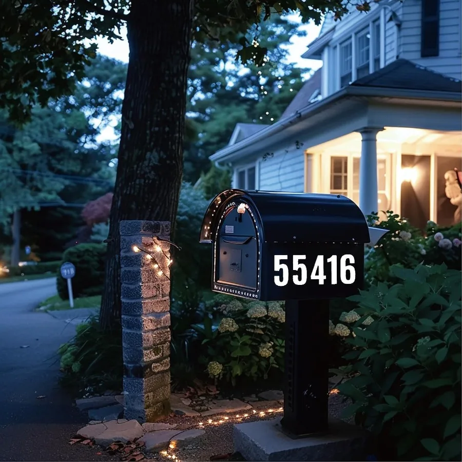 Letter Stirs 6 Sheets Maiox Numbers 3 inch Self Adhesive Vinyl Waterproof Stirs Large Decals House Numbers DIY Crafts Art Makin