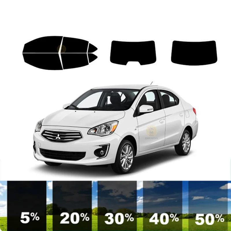 

precut Removable Window Tint Film For Car 100% UVR Heat Insulation Carbon ﻿For MITSUBISHI MIRAGE G4 4 DR SEDAN 2017-2023