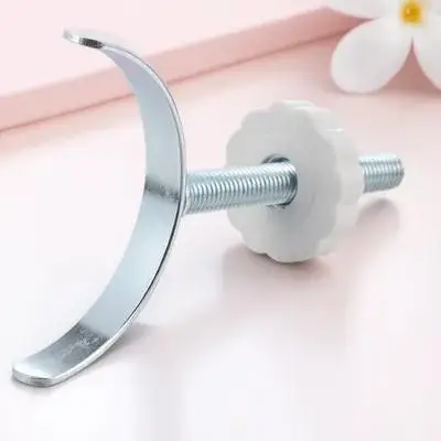 

1 Set Alloy U-Shaped Guardrail Fixator Durable Security Fixing Fittings Safety Gate Accessories For Door Fence Stairway Silver