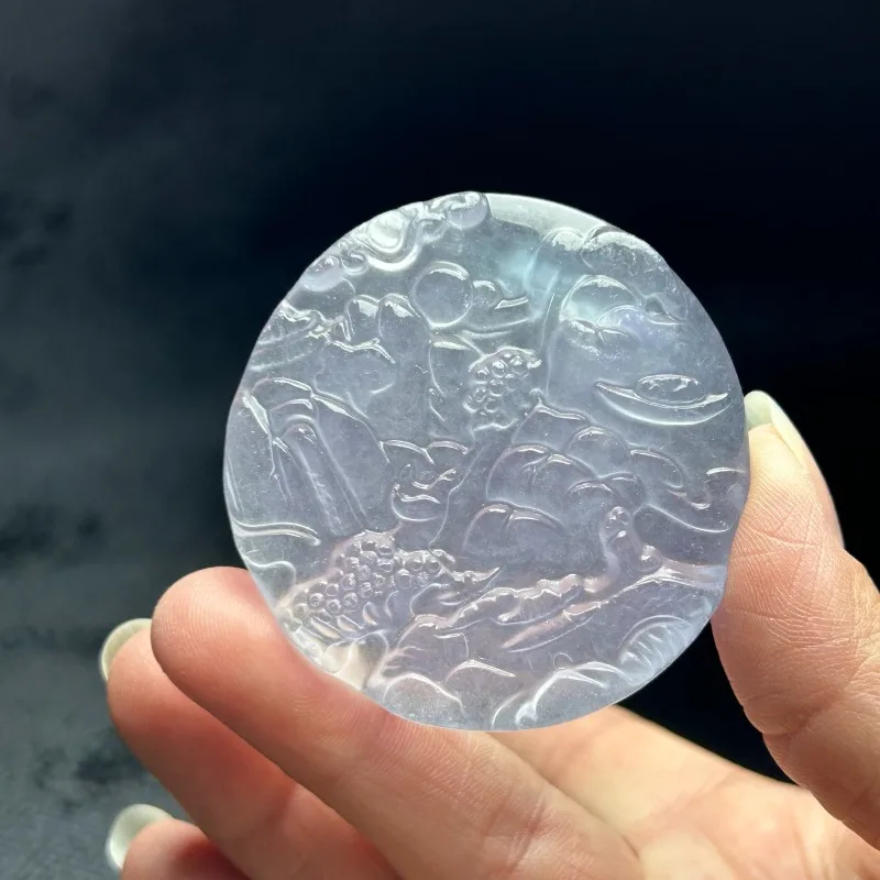 

New Natural High Ice Landscape Brand Pendant, Fashionable Versatile Necklace