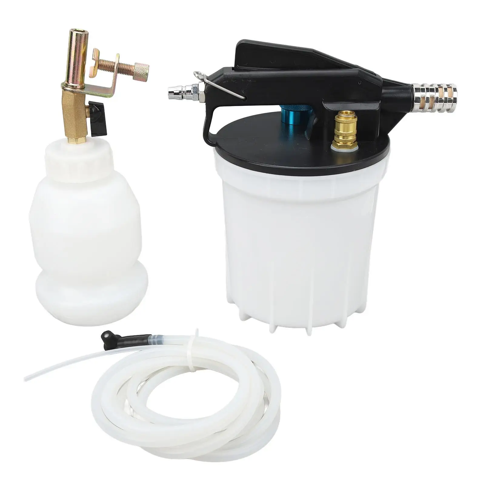 

Pneumatic Fluid Extractor Tool High Efficiency Air Brake Bleeder Kit 2cfm 2.75 To 11.6 Bar with 1L Refill Bottle for vehicles