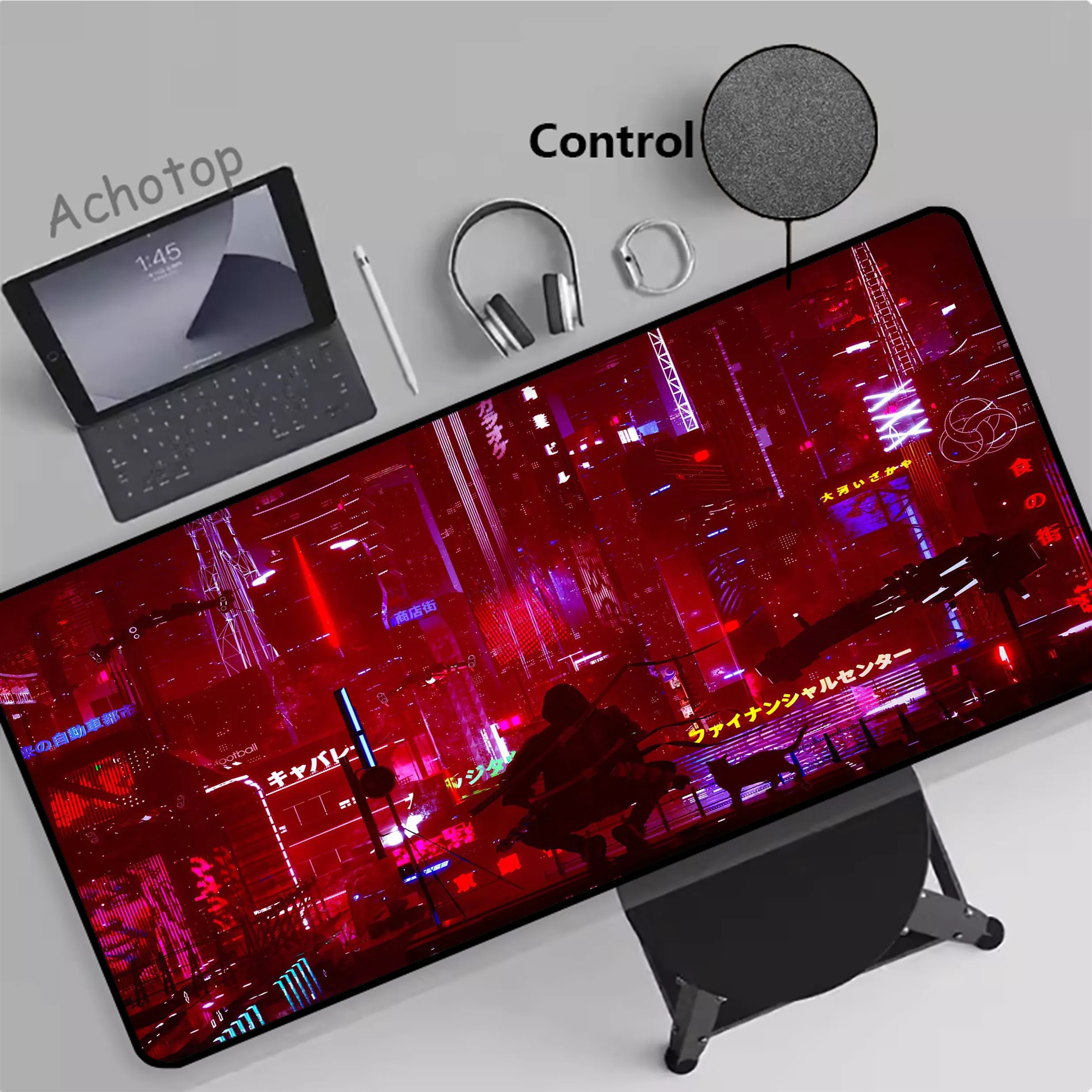 Neon City Dazzling Control Extended Mousepad Gaming Speed Keyboard Pads Desk Mat Office Mouse Pad Tapis de Souris 900x400mm