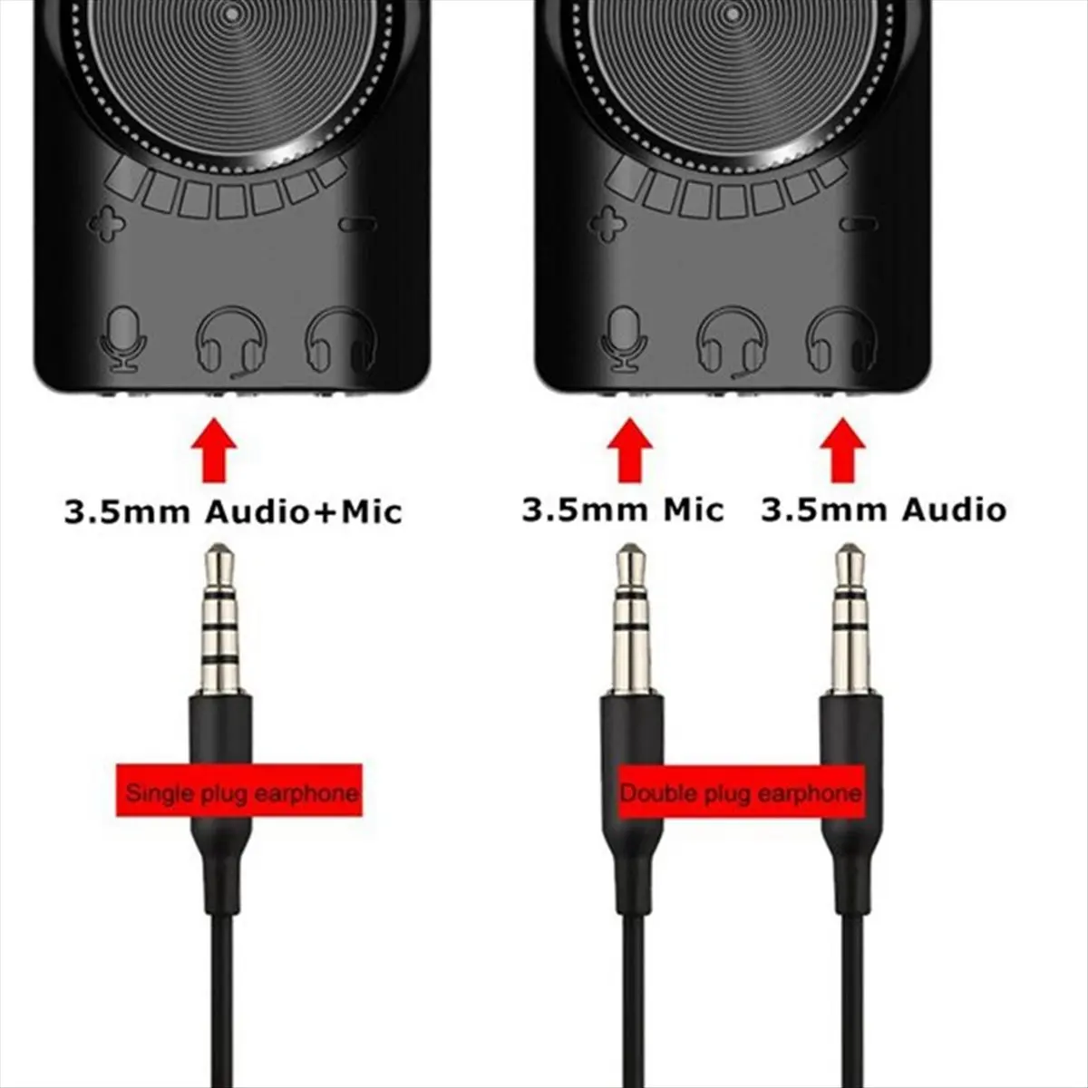 [HUND Store]~USB External Sound Card Adapter 7.1Channel USB Computer Game Sound Card 3.5mm USB Adapter Gaming Headset Enhancer
