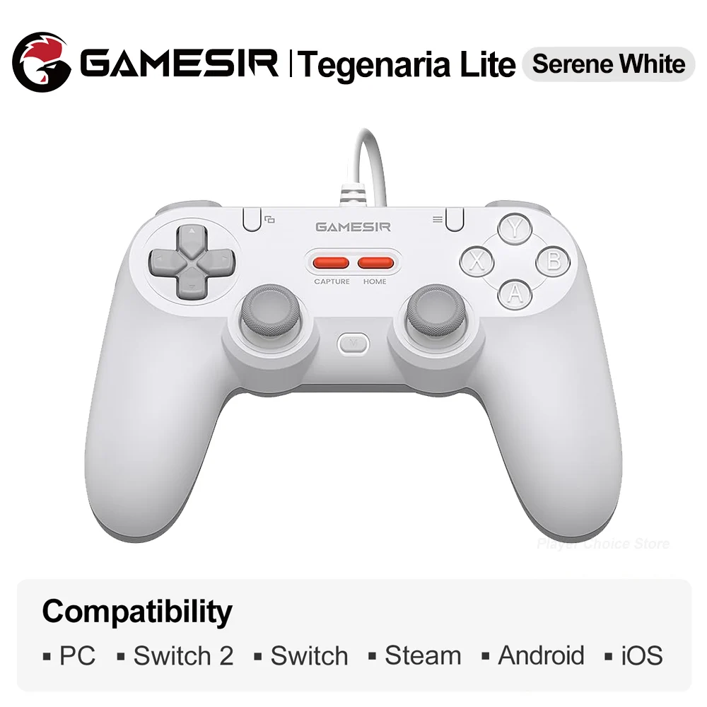 GameSir Retro Gamepads Bedrade Controller voor PC Windows Steam Switch Controle Hall Effect stick 2 Programmeerbare Knoppen Tegenaria Lite