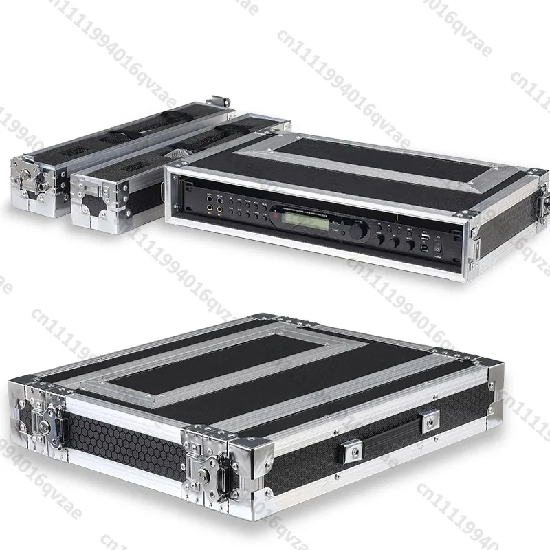 1U Microphone Air Case Receiver Cabinet One To Two Wireless Storage Box Microphone Chassis Aluminum Alloy Mi Case