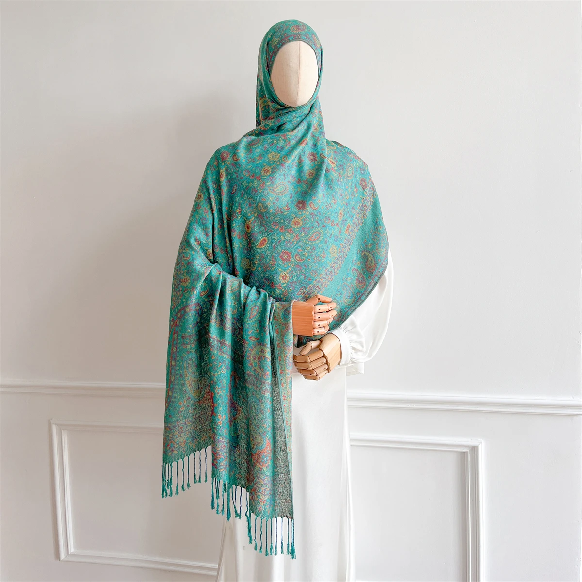 Luxus Winter Schal Frauen Kaschmir Warme Pashmina Marke Foulard Weibliche Schals Wraps Dicke Weiche Bufanda Poncho Schals Stola 2025 – Detail 23