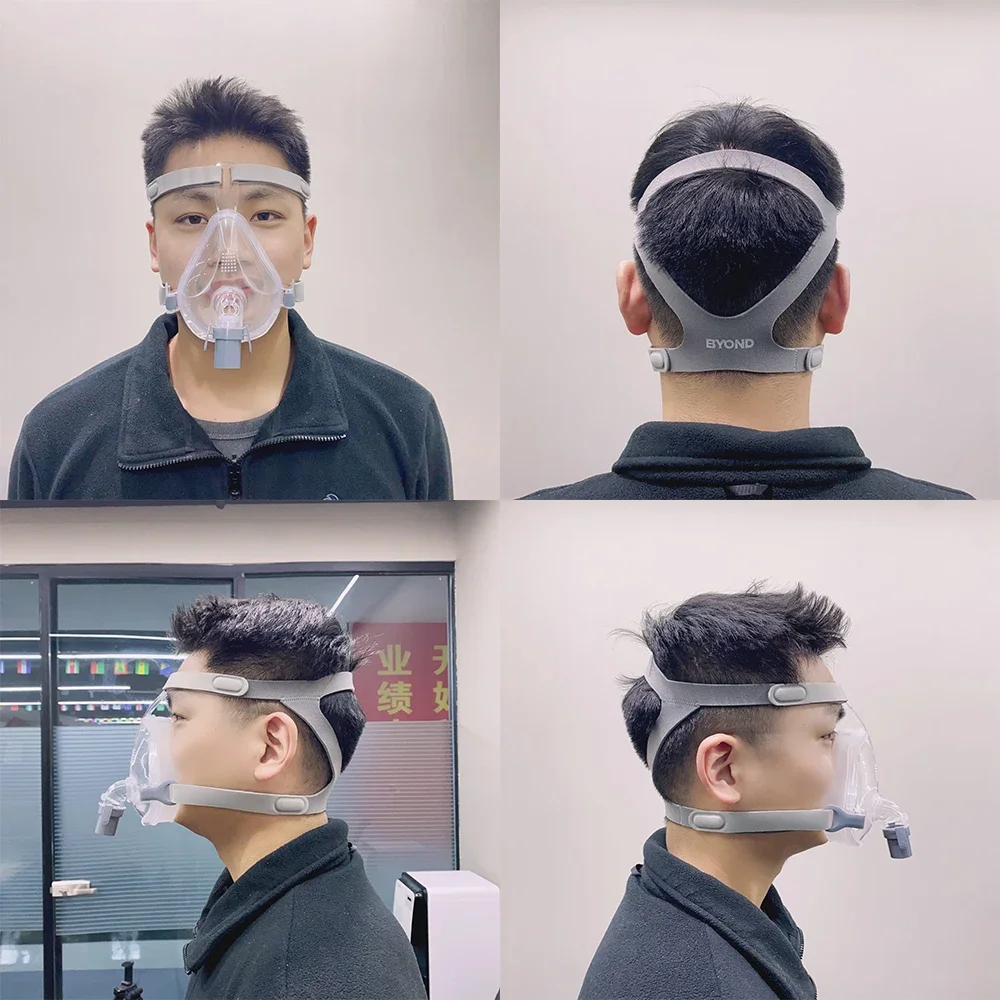 Resoxy CPAP Full Face Mask BiPAP Full Mask with Soft Double Layer Hypoallergenic Silicone Pads Anti-Snoring Sleep Apnea Relief
