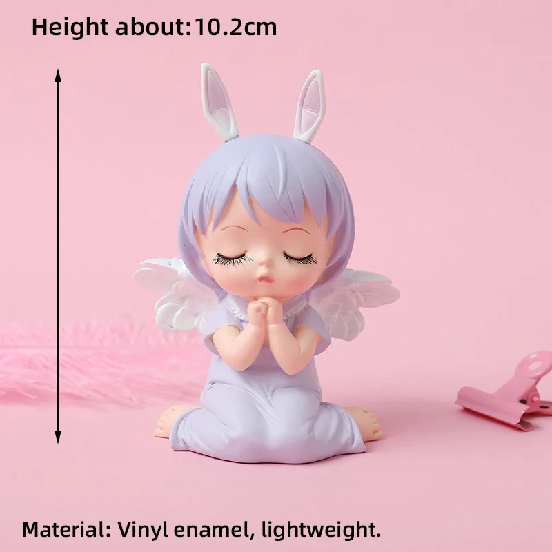 Alles Gute zum Geburtstag Prinzessin Kuchen Topper Ballett tanzendes Mädchen mit Engelsflügeln für einjährige Babyparty-Party-Dekoration – Detail 7