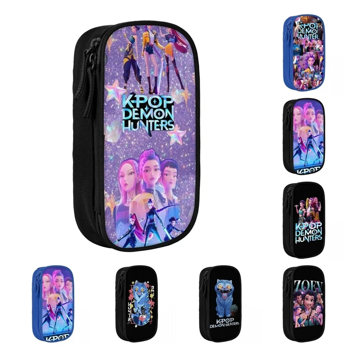 هنتركس زوي رومي ميرا مقلمة KPop شيطان الصيادين pencelcases صندوق القلم لحقيبة الطلاب الطلاب الهدايا المدرسية القرطاسية