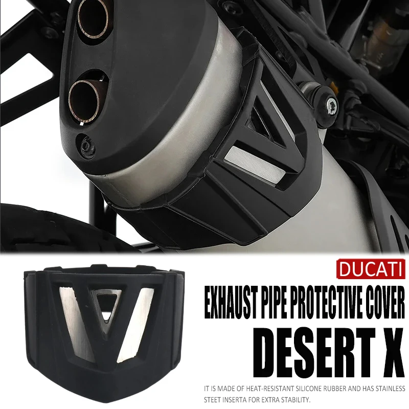 

New Motorcycles Exhaust Muffler Pipe Protector Heat Shield Guard Anti-scalding Cover For Ducati Desert X DesertX DESERT X Rally