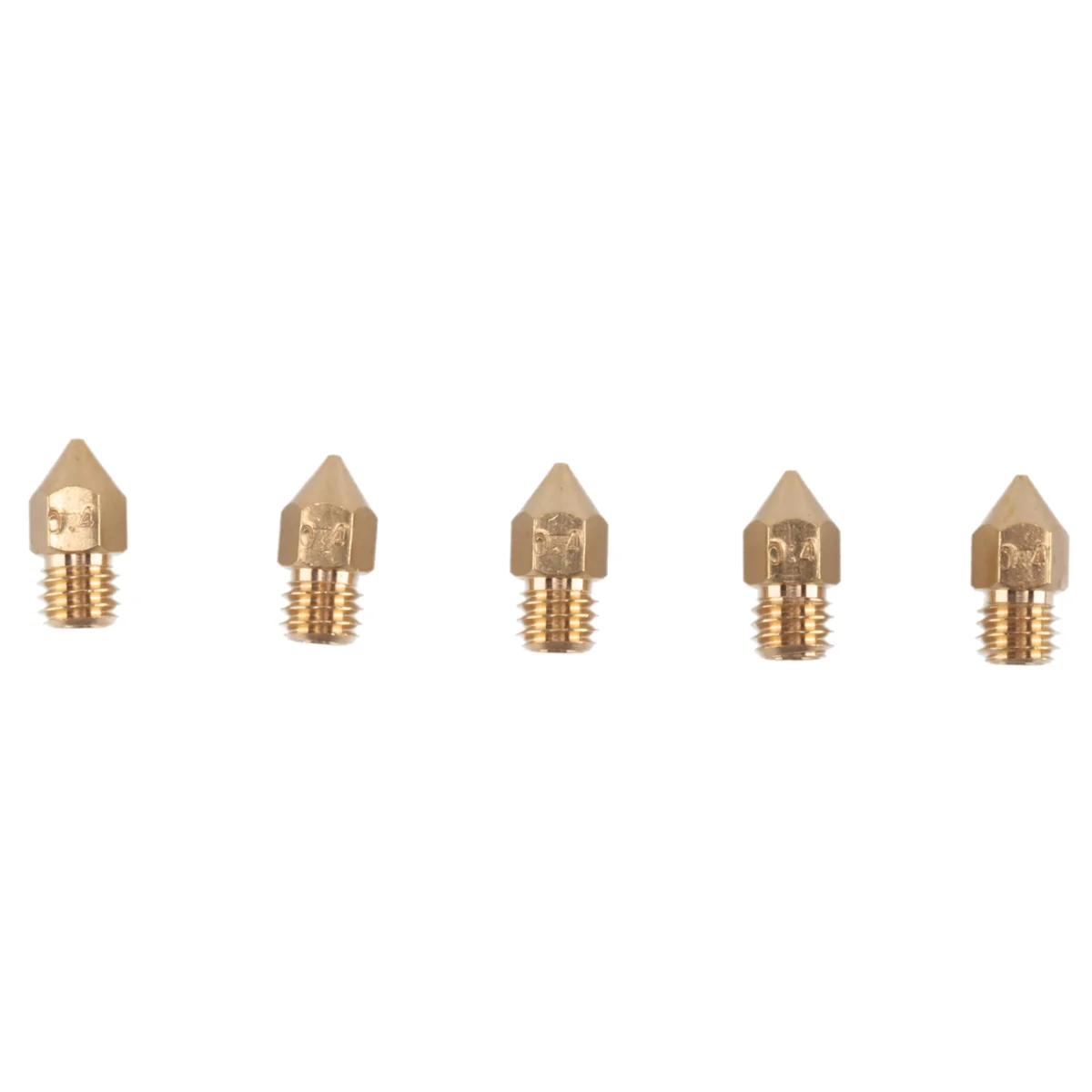 5 Piece Suitable for Zortrax M200 V2 Hot-End Extrusion Head Heating Nozzle 0.4mm H59 Brass Nozzle