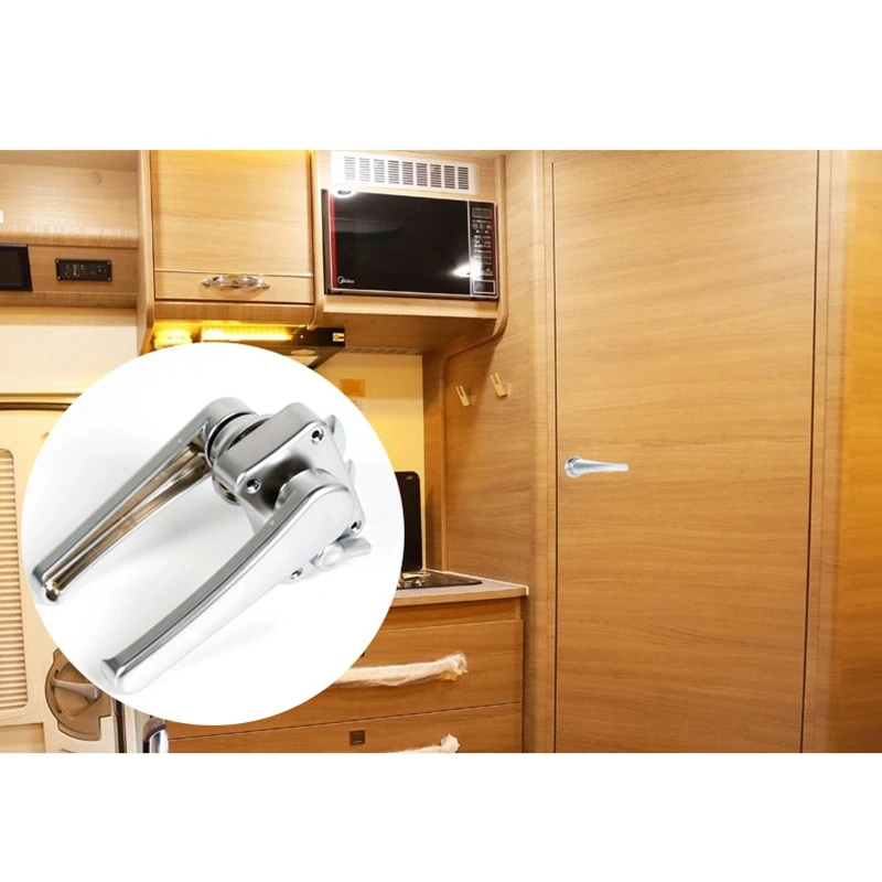 

RV Toilet Door Lock Bathroom Door Lock Caravan Boat Latch Handle Lock RV Accessories
