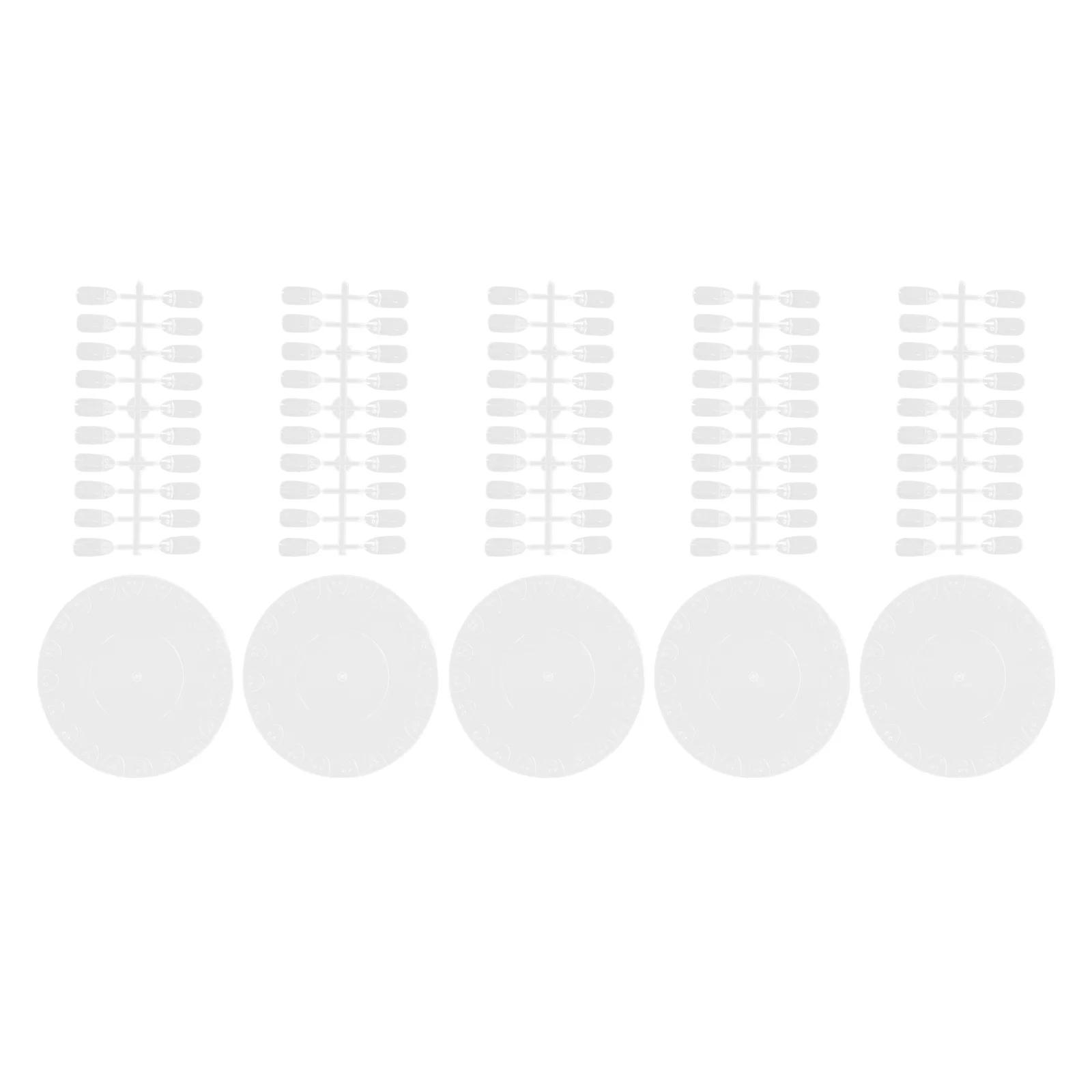 

5 комплектов палитр для практики ногтей, элегантная цветная доска для маникюра для салона, домашнего использования, инструмент для образцов дизайна ногтей, круглая, гладкая, подделка