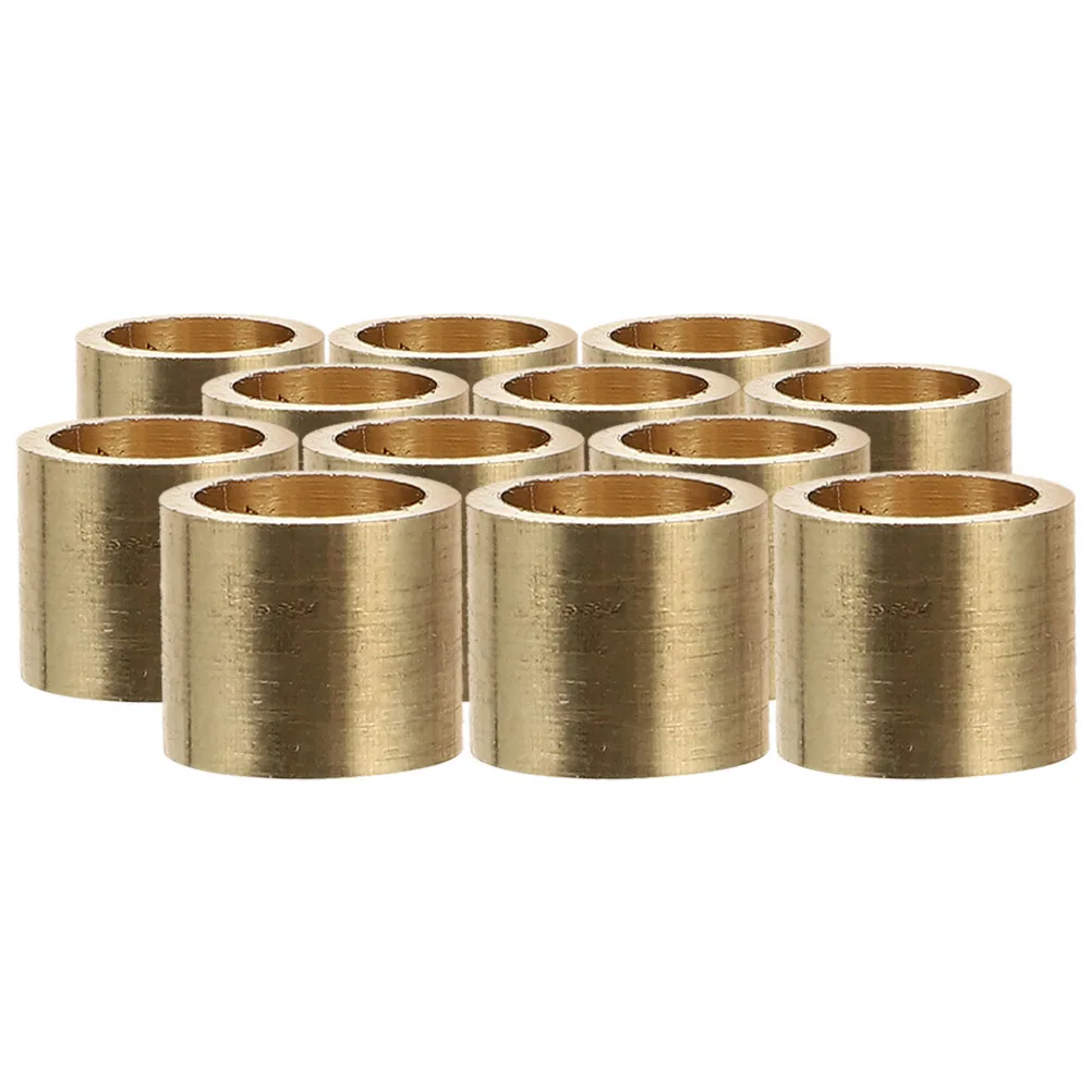 

12 Pcs Billiards Copper Hoop Accessories Cue Tip Ferrule Repair Stick Pool Ferrules