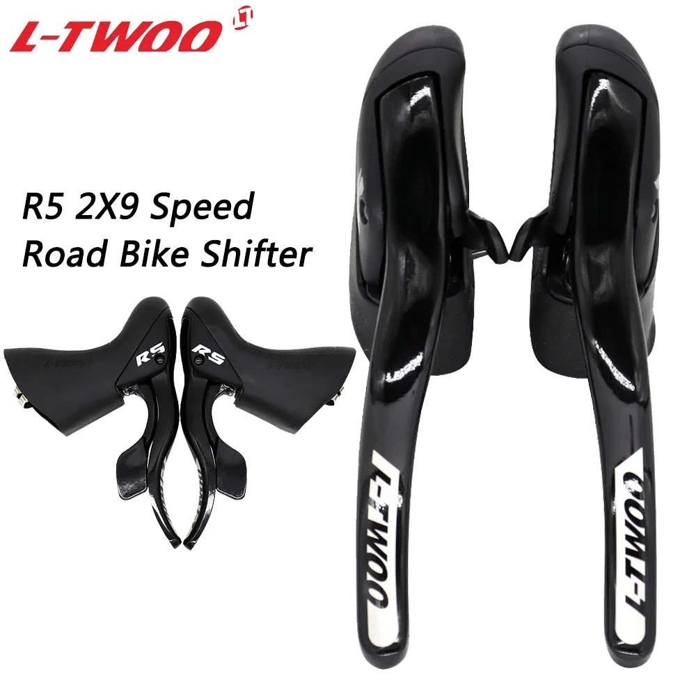 

LTWOO R5 2x9 Speed Road Bike Shifter Brake Levers Aluminium Alloy Derailleur Compatible with Shimano Original Cycling Parts