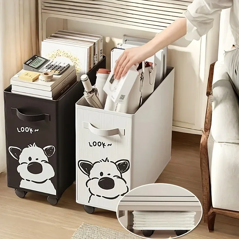 Oxford Cloth Laundry Basket Office Under Desk Storage Rack Storage Basket Portable Foldable Removable Storage Bag