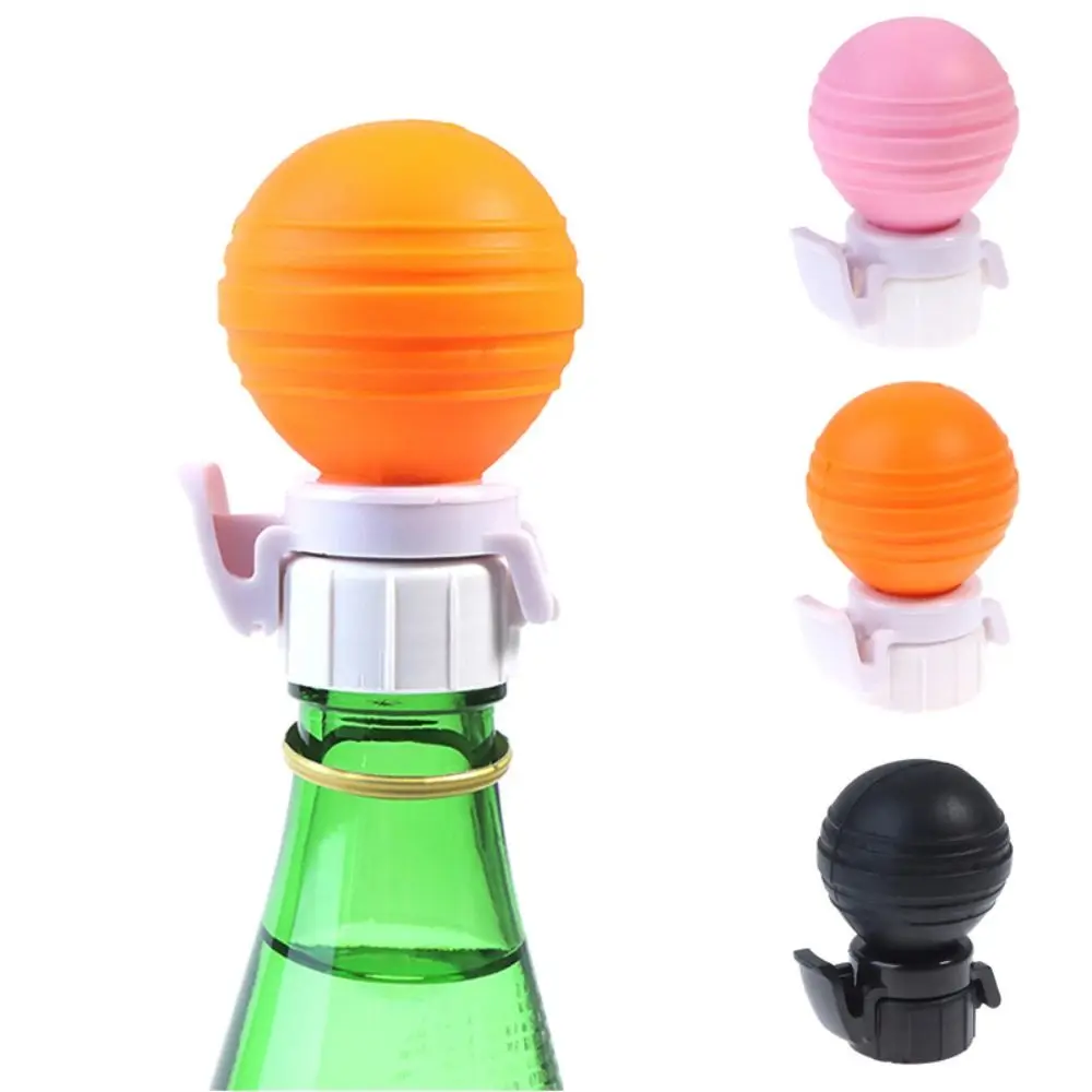 Soda Bottle Lid Drink Sealer Beverage Bottle Silicone Cap Carbonated Drink Leak-proof Cove Manual Inflation Bottle Stopper Snap