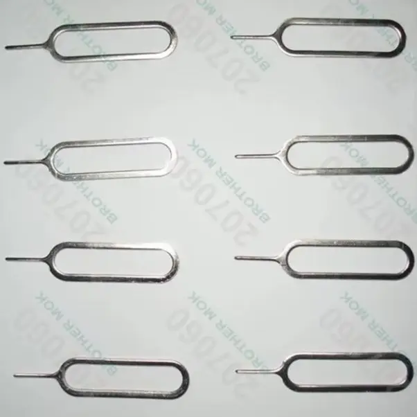 Metal SIM Card Pin SIM Tray Eject Pin Key Open Tool for iPhone 5/5S, 4/4S/4GS, 3/3GS 60000pcs/lot