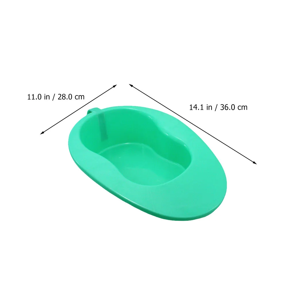 Handled Bedpan Urinal Bedridden Patient Nursing Urinal Horizontal Bedpan for Elderly Disabled Pregnant Women Bed Pan