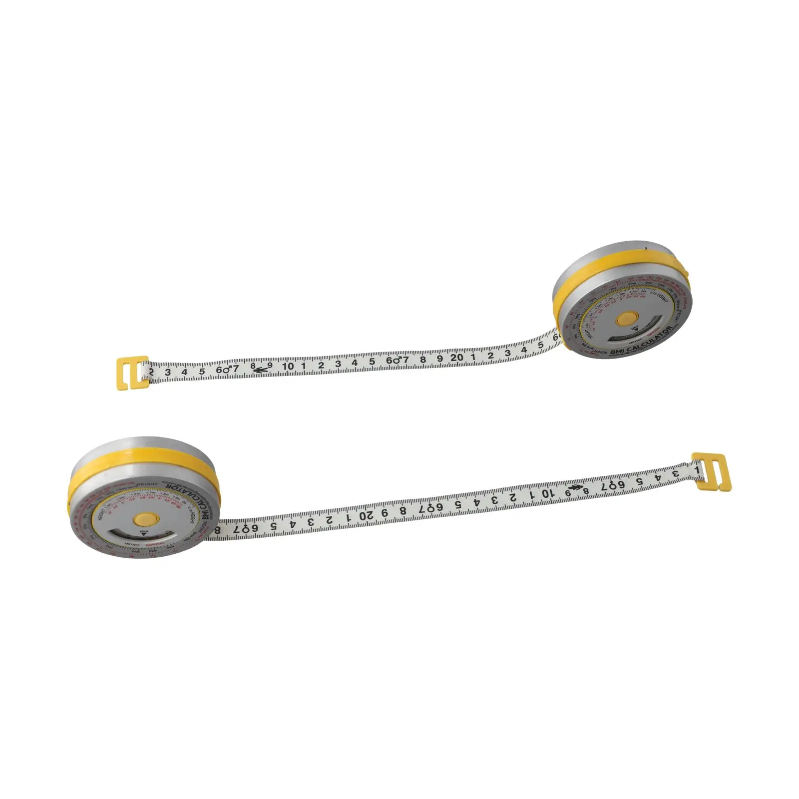 150cm BMI Retractable Tape Measure with Lock and Push Button Retraction for Easy and Precise Body Measurements