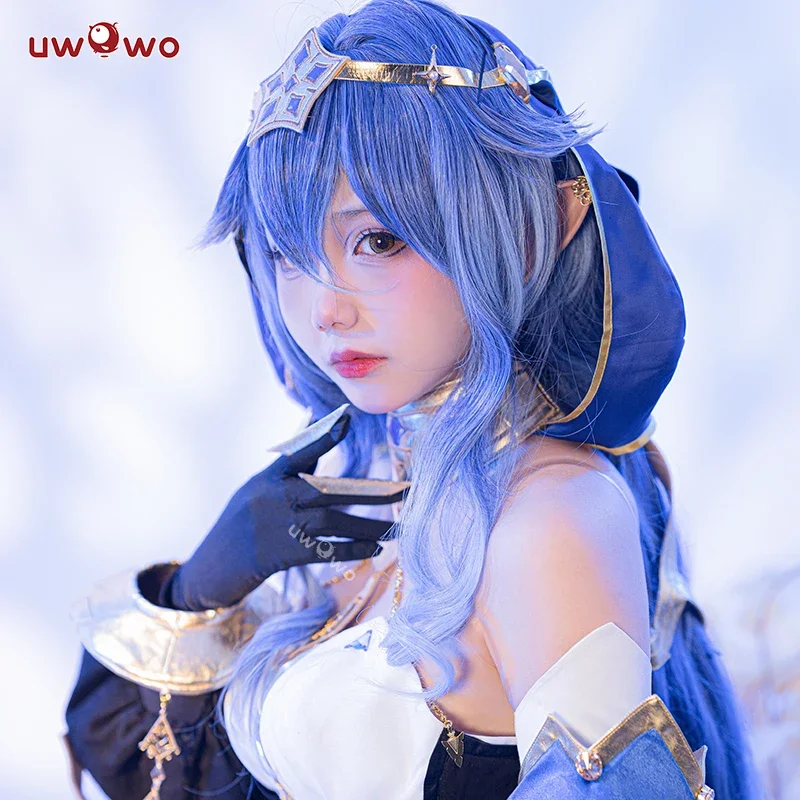 الدفعة الأخيرة UWOWO Genshin Impact Cosplay ليلى زي Sumeru Cryo أزياء نسائية للهالوين وأعياد الميلاد