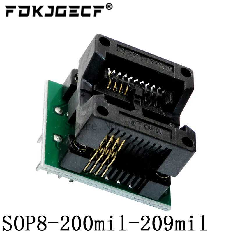 3PCS SOP16+SOP8 to DIP8 150mil 200mil 208mil adapter Socket for EZP2010 EZP2013 EZP2019 RT809F RT809H CH341A TL866 Programmer