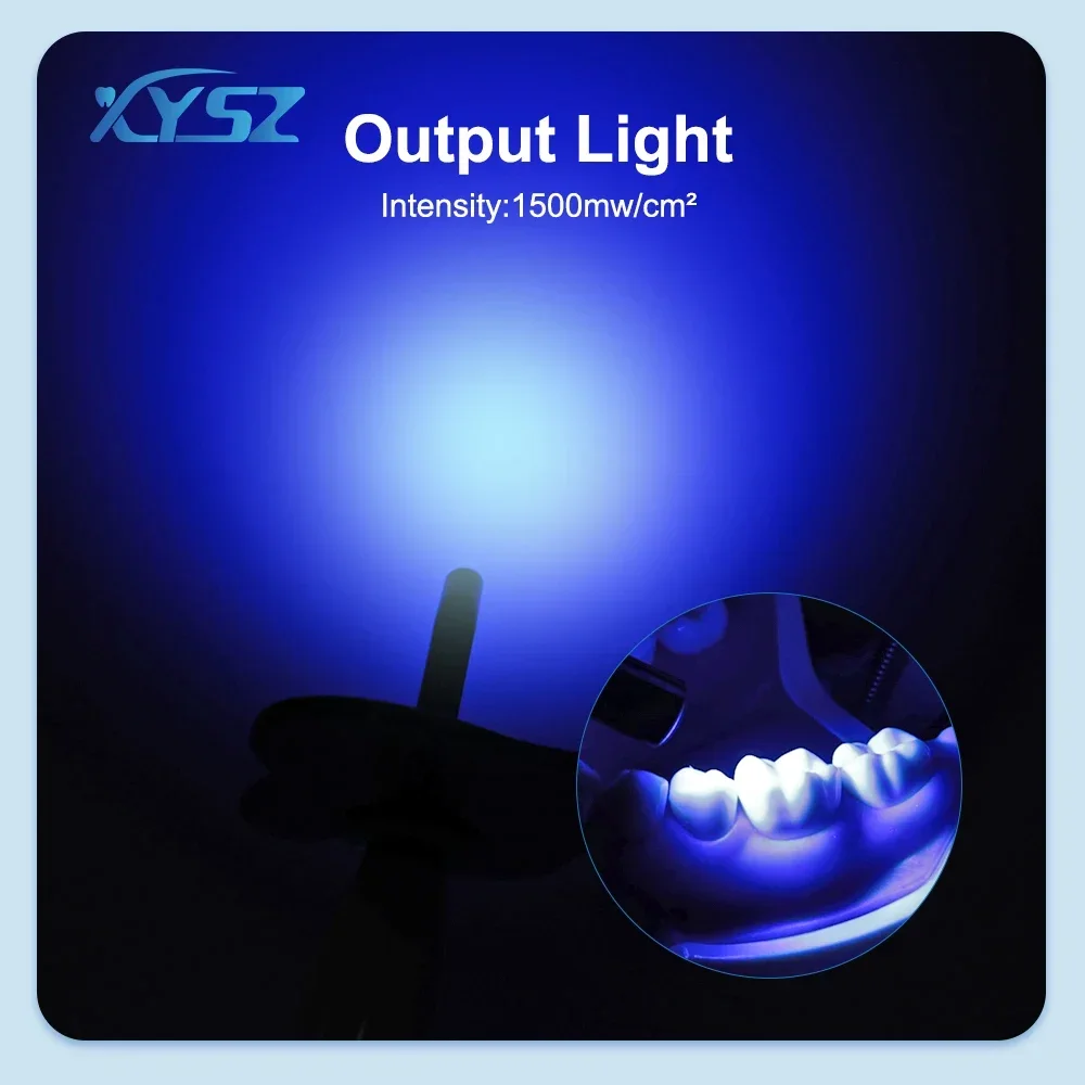 Wireless Dental LED Light Curing 1500mw/c㎡ Dental Led Cure Lamp Blue Lights Intensity Wide Spectrum Cure Lamp Dentist Equipment