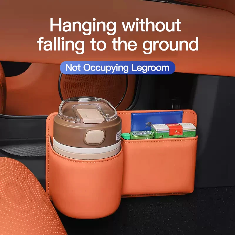 Car Storage Bag Water Cup Holder Car Door Storage Box Inside Car Trash Can Mobile Phone Placement Box Supplies