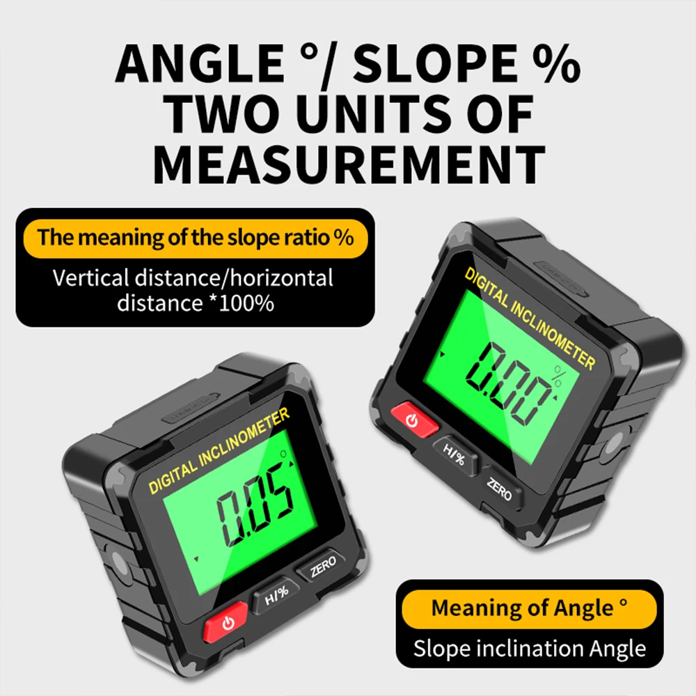 

Digital Goniometer Electronic Level Box with laser Electronic Angle Ruler Backlight Protractor Woodworking Inclinometer Tools