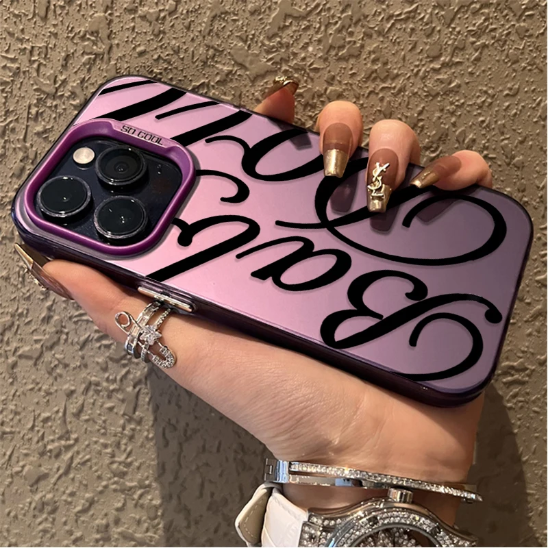 Funda de teléfono dura con letras en inglés y estilo creativo para Samsung Galaxy S25 Edge S24 S23 S22 S21 S20 Ultra Plus FE A56 A36 A26