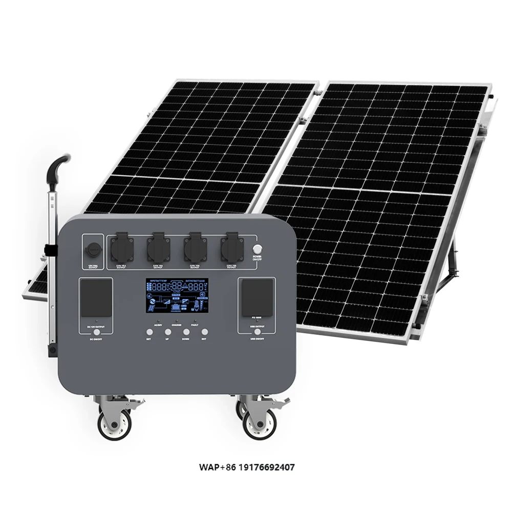 

Swalle 5000W Solar Generator LiFePO4 Battery Portable Power Station for Home Backup EU Plug CE Certified Outdoor Camping