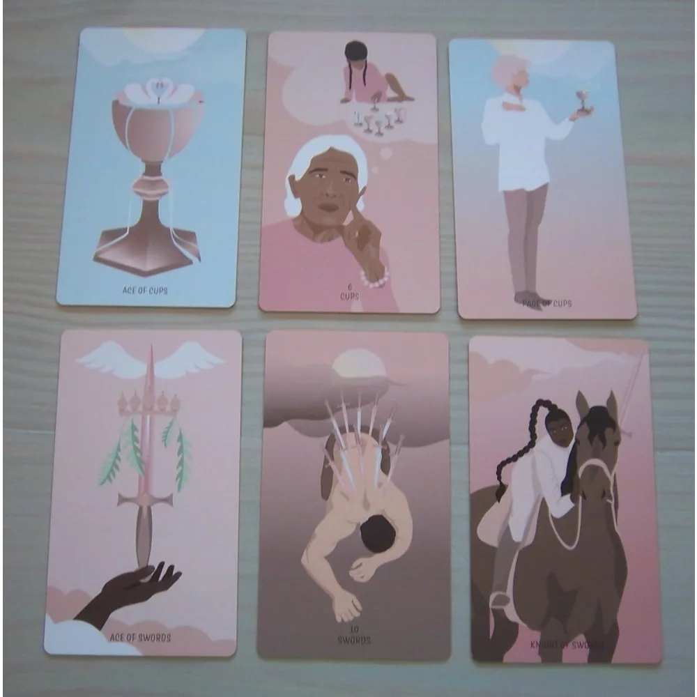 The Seeking Soul タロットデッキ ​​10.3*6cm 78 枚のインディーカード パステルで美しいだけでなく、非常に機能的