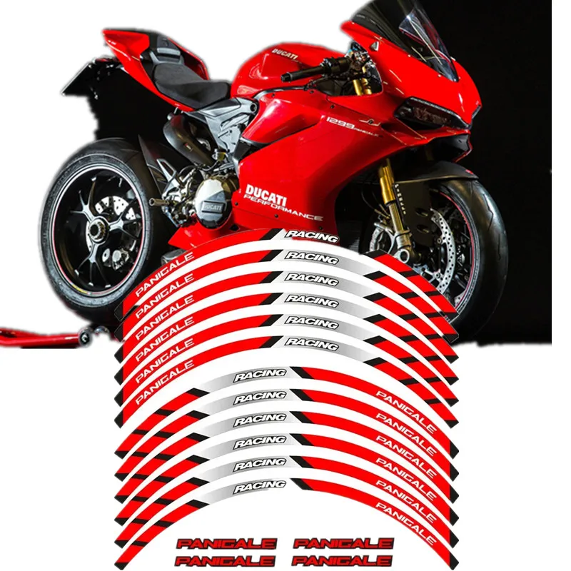 For DUCATI PANIGALE 1199 S 899 1299 S R 959 Motorcycle Parts Contour Wheel Decoration Decal Sticker - 5