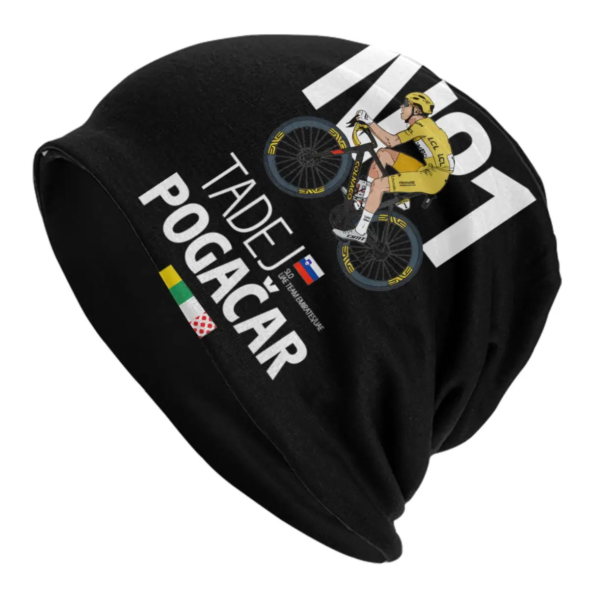 UAE Tadejs Cycling Racer Pogacars Beanie Cap Unisex Winter Warm Bonnet Homme Knit Hats Street Outdoor Skullies Beanies Caps