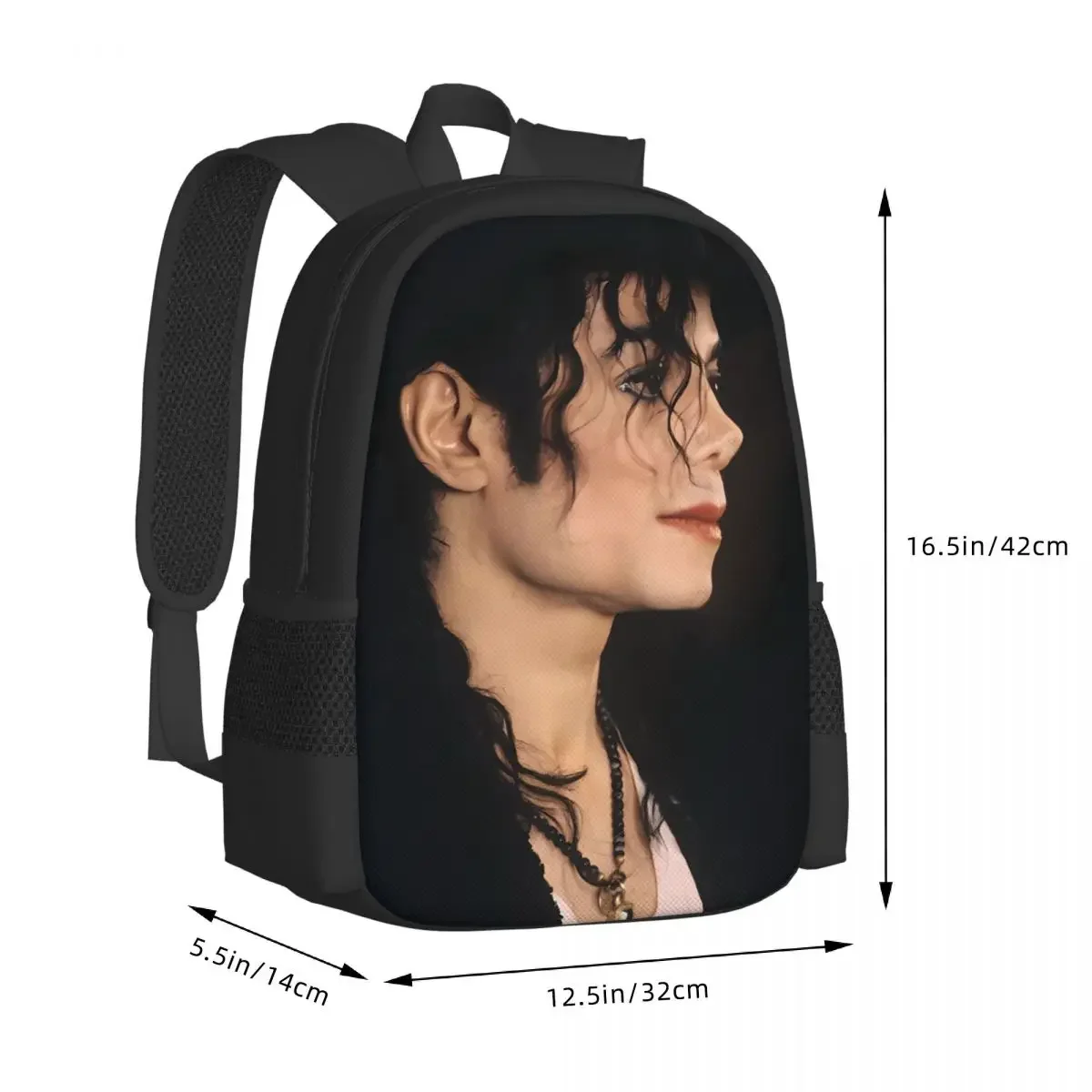 Michael Jackson Travel Laptop Backpack, Business College School Computer Bag Gift for Men & Women