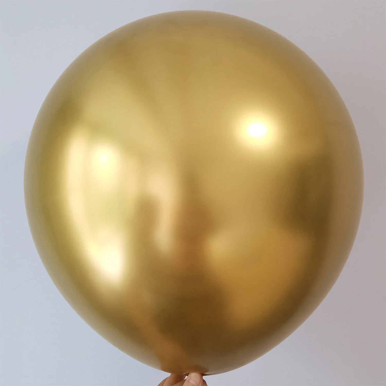 

36-дюймовые большие металлические хромированные латексные шары золотого цвета для украшения дня рождения, свадьбы, вечеринки, детского душа, торговый центр, настройка сцены