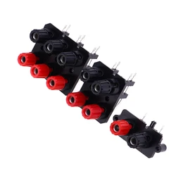 2 4 6 Positions Bend Pin External Audio Jack Speaker Amplifier Banana Plug WP6-10A WP External Wiring Receptacle