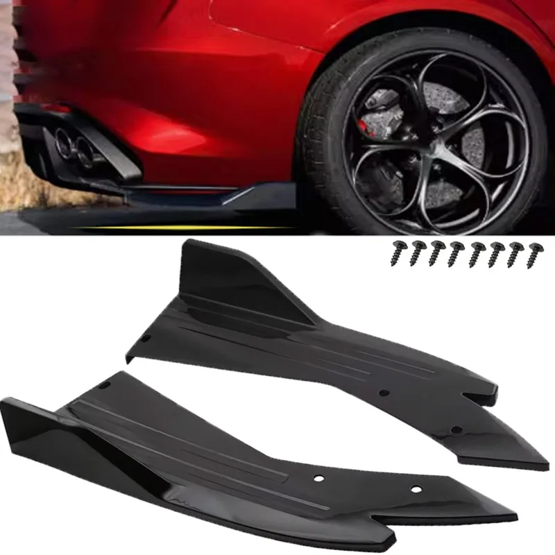 2pcs Rear Bumper Lip Diffuser Splitter Canard Protector Front Spoiler Body Kit For Toyota Corolla E100 E110 E120 E130 E140