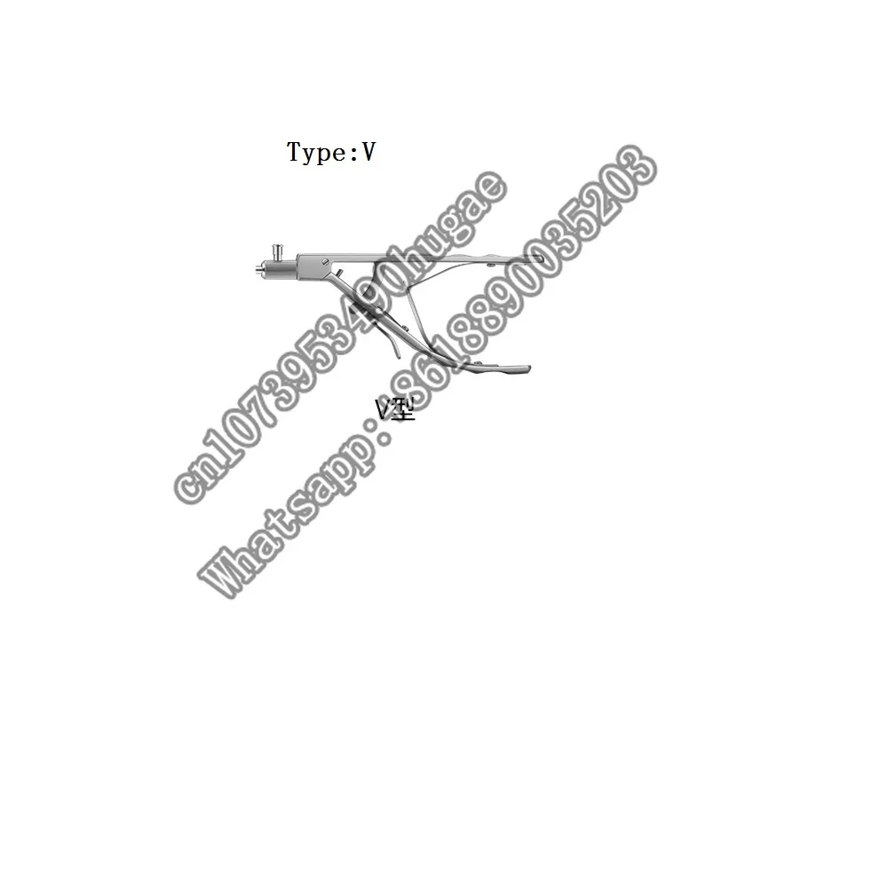 holder forceps Stainless steel materials Laparoscopic surgical instrument Straight Bend head type V size5X330mm